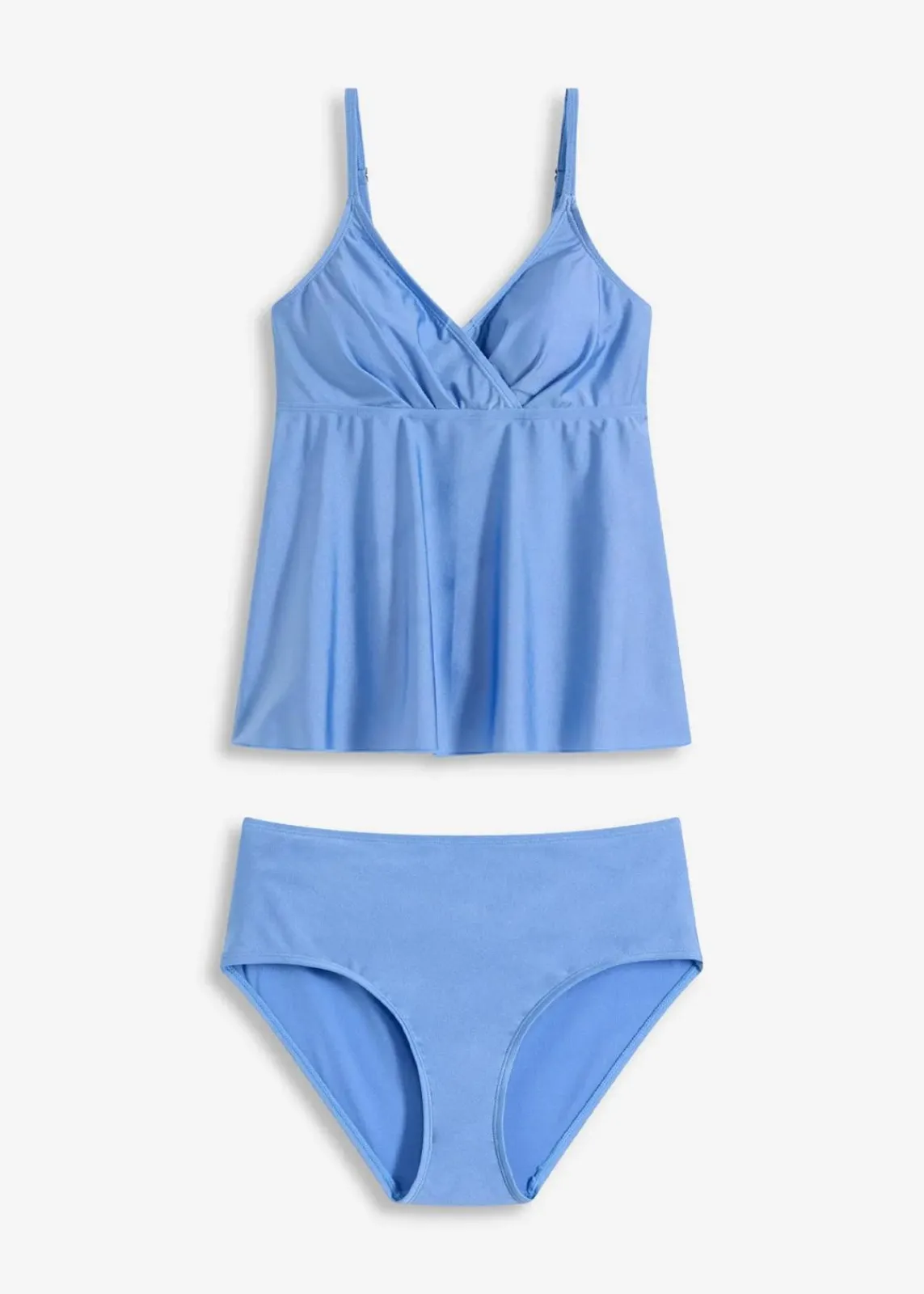 bonprix Tankinis|Bademode·Tankinis^Tankini (2-tlg.Set) aus glänzendem Material mittelblau
