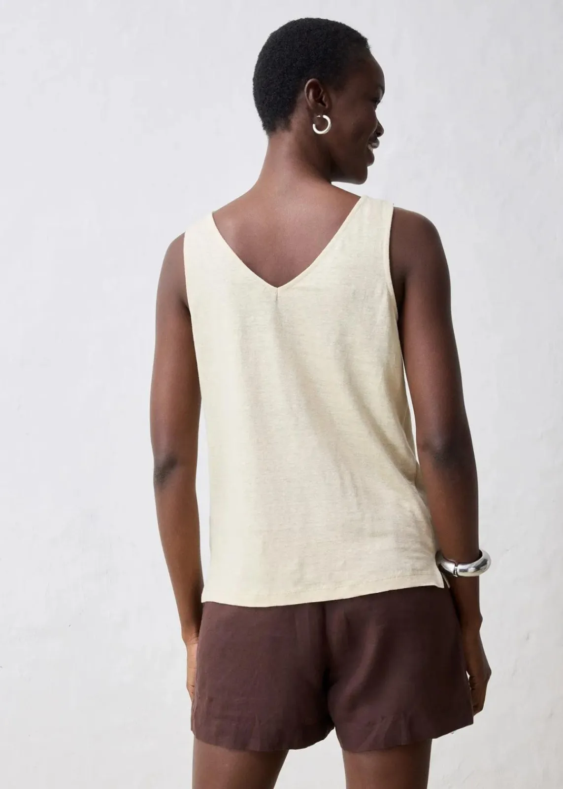 bonprix Shirts & Tops^Tanktop aus reinem Leinen hellsand