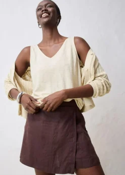 bonprix Shirts & Tops^Tanktop aus reinem Leinen hellsand