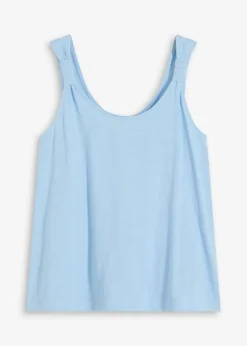 bonprix Shirts & Tops^Tanktop aus reiner Bio-Baumwolle hellblau