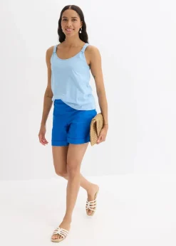 bonprix Shirts & Tops^Tanktop aus reiner Bio-Baumwolle hellblau