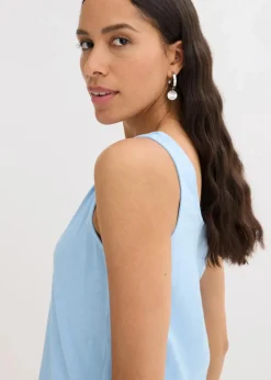 bonprix Shirts & Tops^Tanktop aus reiner Bio-Baumwolle hellblau