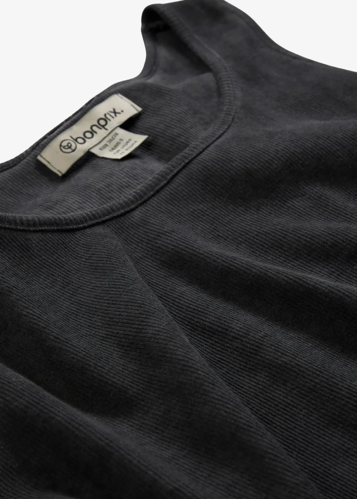 bonprix Shirts & Tops|Nachhaltigere Materialien^Tanktop aus reiner Bio-Baumwolle schiefergrau washed