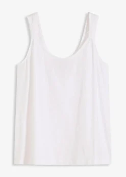 bonprix Shirts & Tops^Tanktop aus reiner Bio-Baumwolle weiß
