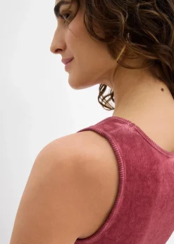 bonprix Nachhaltigere Materialien|Shirts & Tops^Tanktop aus reiner Bio-Baumwolle softbeere washed