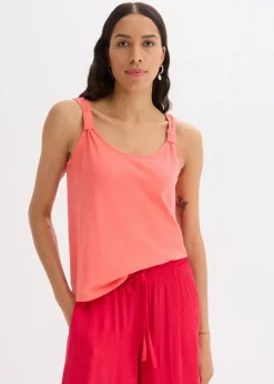 bonprix Shirts & Tops^Tanktop aus reiner Bio-Baumwolle helllachs