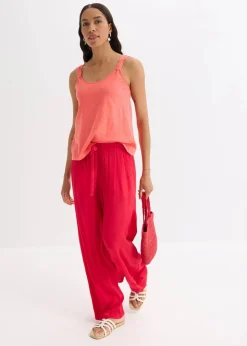 bonprix Shirts & Tops^Tanktop aus reiner Bio-Baumwolle helllachs