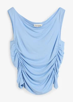 bonprix Shirts & Tops|Nachhaltigere Materialien^Tanktop aus softem Viskose-Mix blau