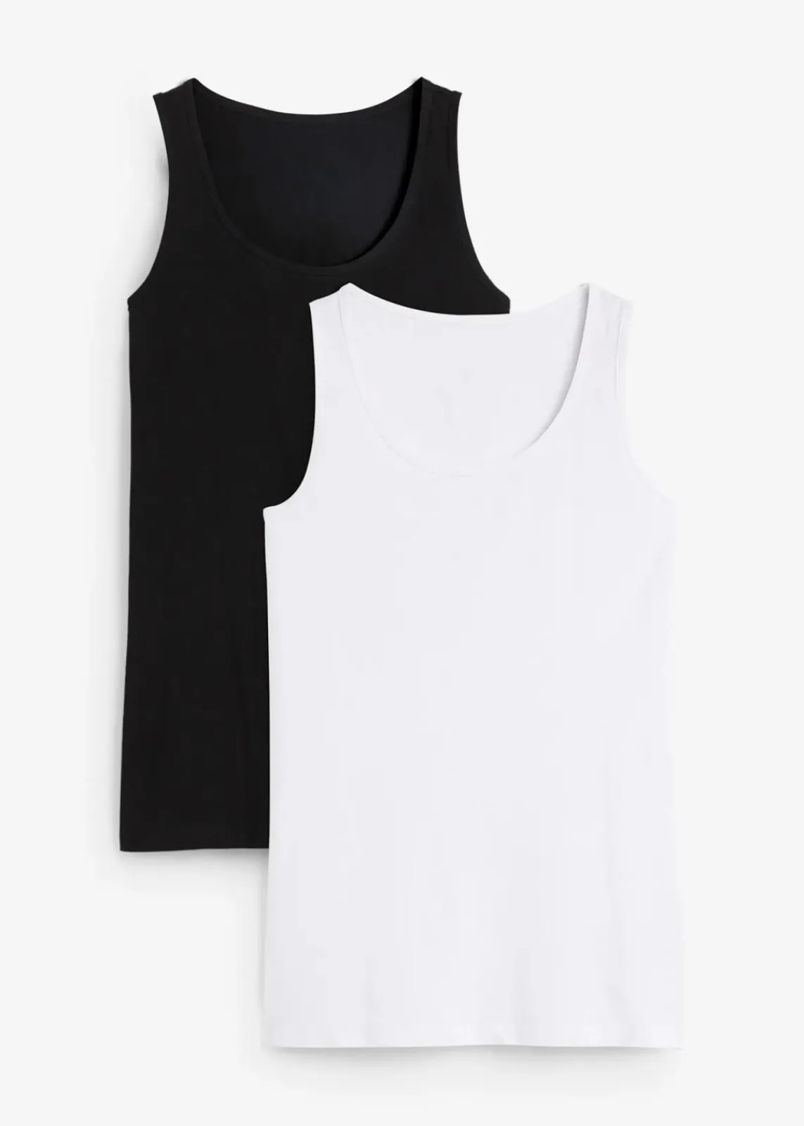 bonprix Shirts & Tops|Unterhemden^Tanktop, (2er Pack) schwarz + weiß