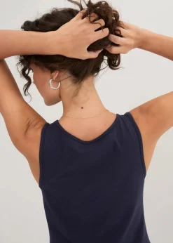 bonprix Shirts & Tops|Unterhemden^Tanktop, (2er Pack) dunkelblau + dunkelpink