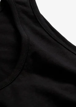 bonprix Wäsche·Unterhemden|Bekleidung·Röcke^Tanktop, (2er Pack) schwarz