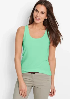 bonprix Shirts & Tops|Unterhemden^Tanktop, (2er Pack) softminze+schwarz
