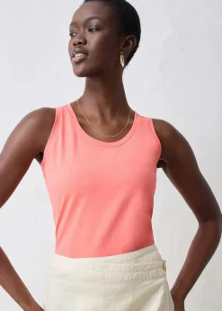 bonprix Shirts & Tops|Premium^Tanktop mit Seidenanteil helllachs