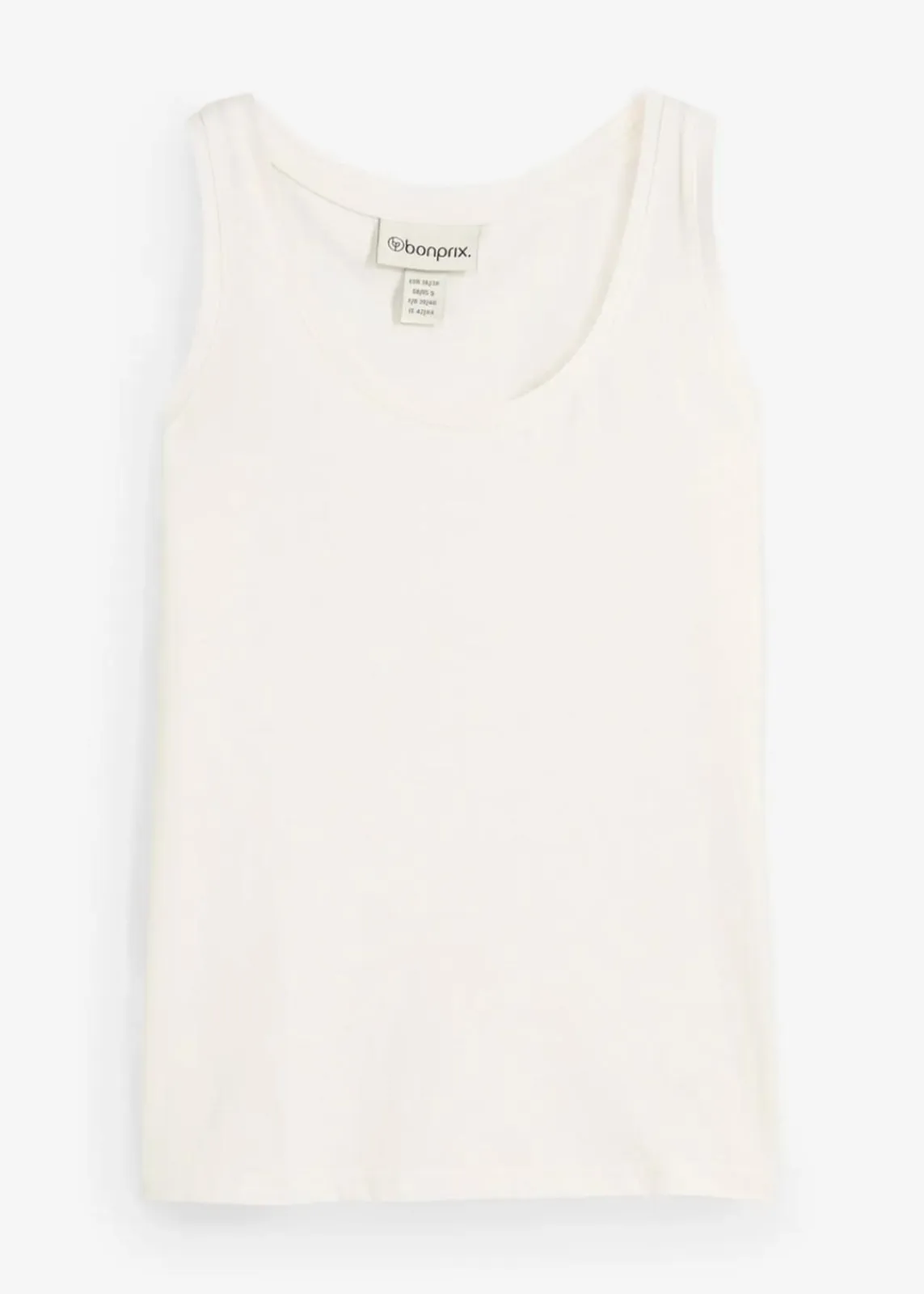 bonprix Premium|Shirts & Tops^Tanktop mit Seidenanteil wollweiß