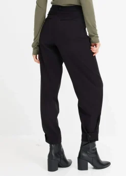 bonprix Nachhaltigere Materialien|Hosen^Tapered 7/8-Hose schwarz