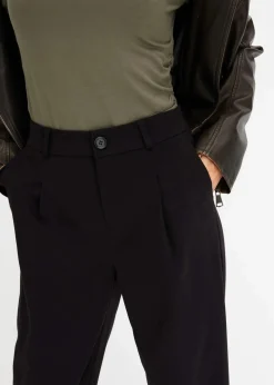 bonprix Nachhaltigere Materialien|Hosen^Tapered 7/8-Hose schwarz