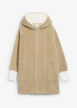 bonprix Jacken & Mäntel|Sweat^Teddy-Fleece Jacke mattschilf