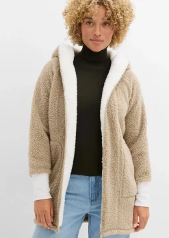 bonprix Jacken & Mäntel|Sweat^Teddy-Fleece Jacke mattschilf