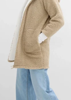 bonprix Jacken & Mäntel|Sweat^Teddy-Fleece Jacke mattschilf