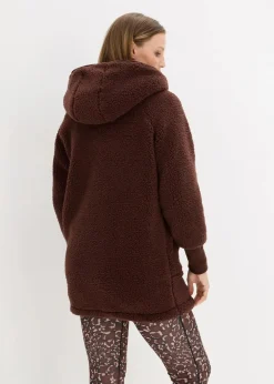 bonprix Jacken & Mäntel|Sweat^Teddy-Fleece Jacke terrabraun