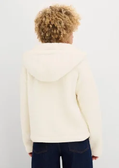 bonprix Bekleidung·Blusen & Tuniken|Bekleidung·Hosen^Teddy-Fleece Jacke naturbeige