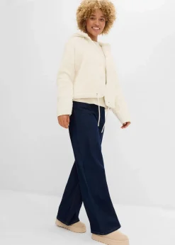 bonprix Bekleidung·Blusen & Tuniken|Bekleidung·Hosen^Teddy-Fleece Jacke naturbeige