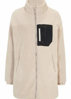 bonprix Jacken & Mäntel|Sweat^Teddy-Fleece Jacke steingrau