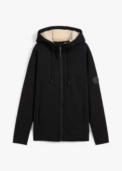 bonprix Bekleidung·Blusen & Tuniken|Bekleidung·Hosen^Teddy-Fleece Jacke schwarz/sandbeige