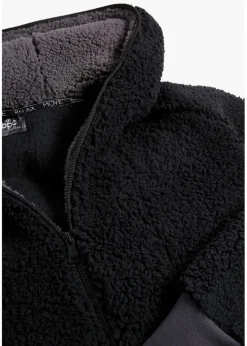 bonprix Bekleidung·Blusen & Tuniken|Bekleidung·Hosen^Teddy-Fleece Jacke schwarz
