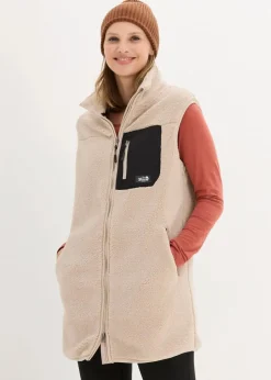 bonprix Bekleidung·Blusen & Tuniken|Bekleidung·Hosen^Teddy-Fleece Weste steingrau