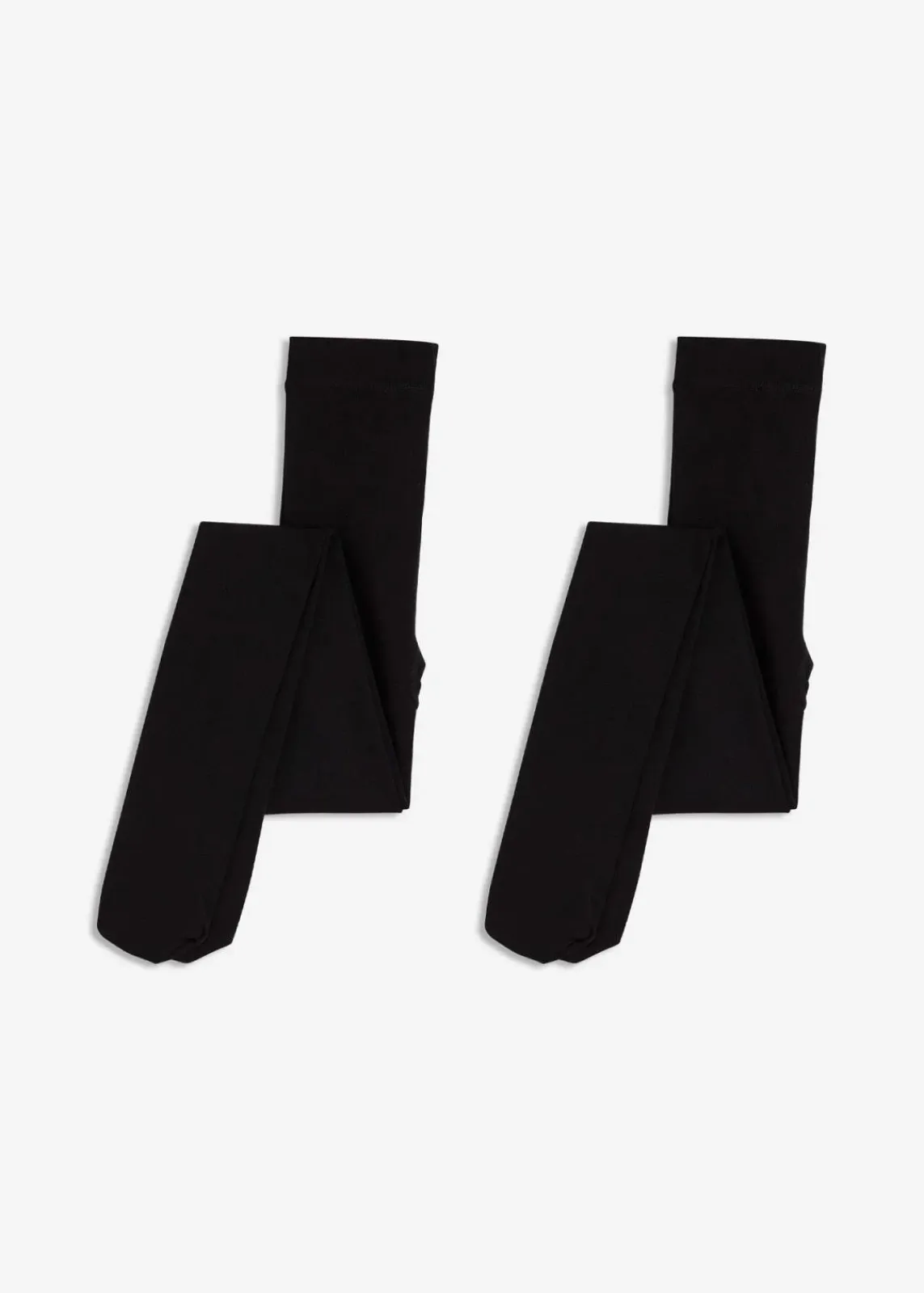 bonprix Wäsche·Socken & Strumpfhosen|Thermounterwäsche^Thermo Fleece Strumpfhose 140den (2er Pack) schwarz/schwarz