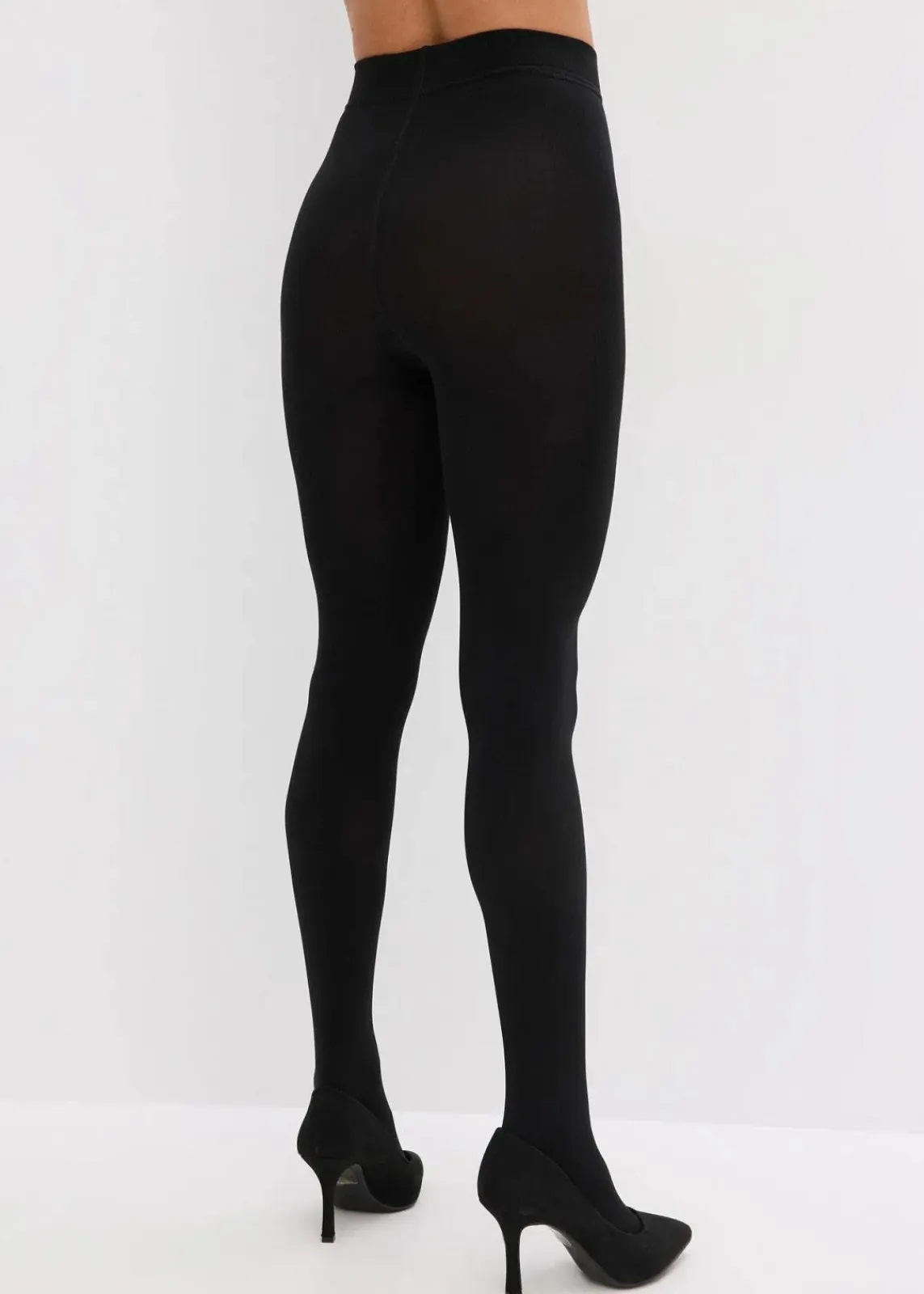 bonprix Wäsche·Socken & Strumpfhosen|Thermounterwäsche^Thermo Fleece Strumpfhose 140den (2er Pack) schwarz/schwarz