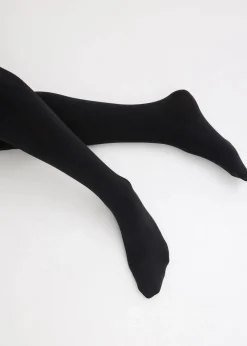 bonprix Wäsche·Socken & Strumpfhosen|Thermounterwäsche^Thermo Fleece Strumpfhose 140den (2er Pack) schwarz/schwarz