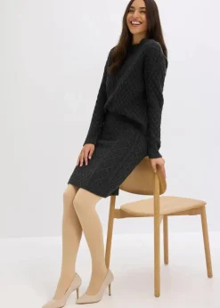 bonprix Wäsche·Socken & Strumpfhosen|Thermounterwäsche^Thermo Fleece Strumpfhose 140den hellbeige