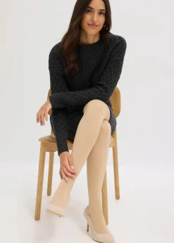bonprix Wäsche·Socken & Strumpfhosen|Thermounterwäsche^Thermo Fleece Strumpfhose 140den hellbeige