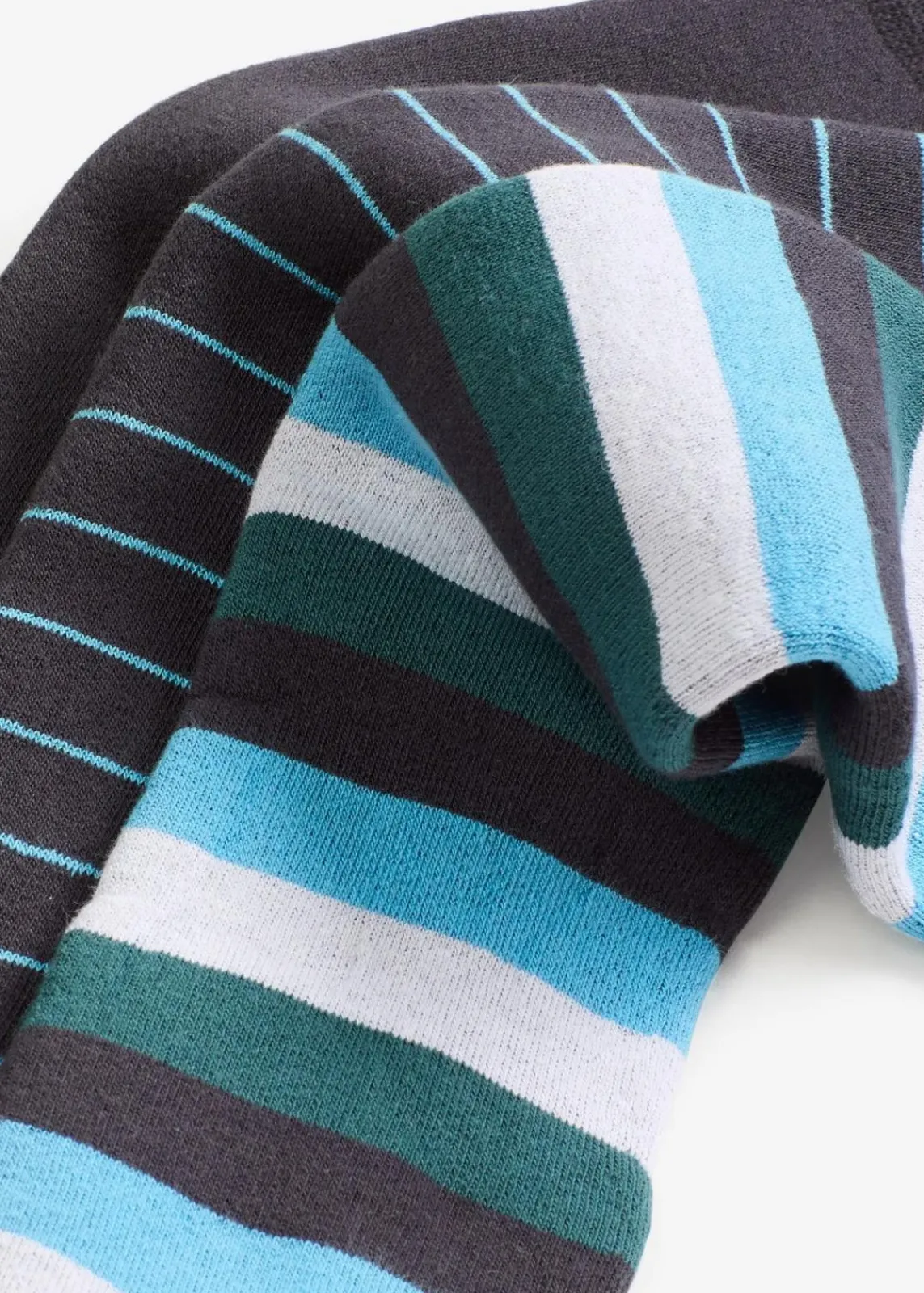 bonprix Nachhaltigere Materialien|Socken & Strumpfhosen^Thermo Kniestrümpfe mit weichem Innenfrottee mit Bio-Baumwolle (3er Pack) nachtblau + bunt gestreift + aplenblau gestreift