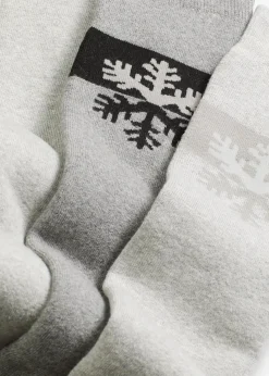 bonprix Socken|Socken^Thermo Kniestrümpfe mit weichem Innenfrottee mit Bio-Baumwolle (3er Pack) hellgrau meliert + grau meliert