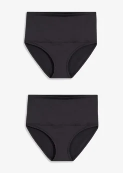 bonprix Wäsche·Shapewear|Wäsche·Höschen^Thermo Shape Slip mit leichter Formkraft (2er Pack) schwarz