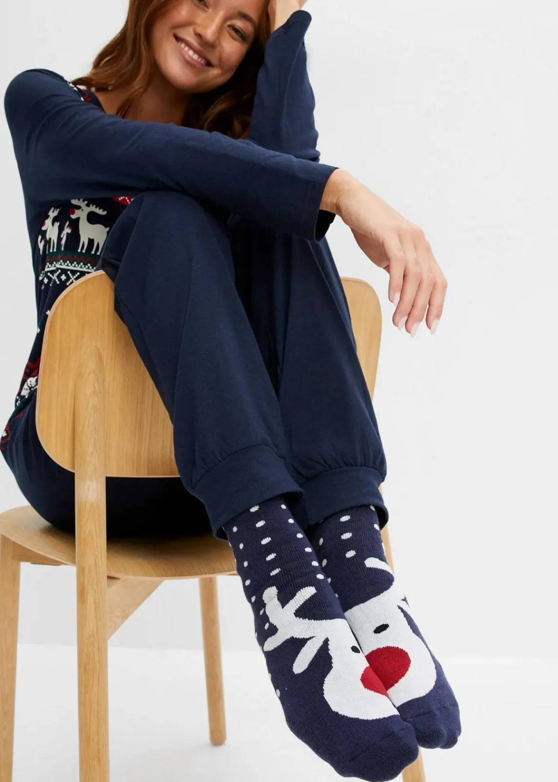 bonprix Mehrfachpacks|Jungen·Strümpfe^Thermo Socken mit weichem Innenfrottee (3er Pack) dunkelblau gemustert