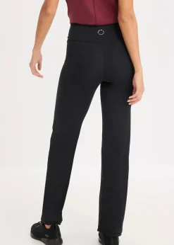 bonprix Hosen|Sportbekleidung^Thermo Sport-Hose aus weichem Material, gerades Bein schwarz
