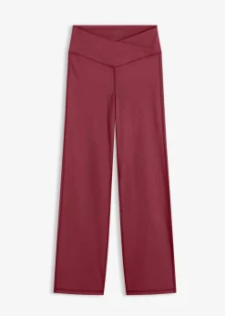 bonprix Bekleidung·Sweat|Bekleidung·Kleider^Thermo Sport-Hose aus weichem Material, gerades Bein burgunderrot