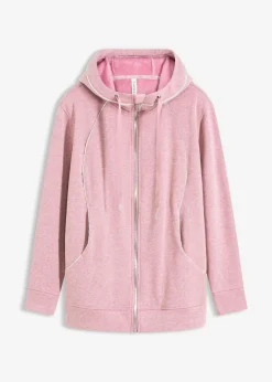 bonprix Bekleidung·Sweat|Bekleidung·Hosen^Thermo Sportjacke, schnelltrocknend rosa meliert
