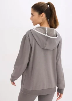 bonprix Bekleidung·Sweat|Bekleidung·Blusen & Tuniken^Thermo Sweatjacke, schnelltrocknend granitgrau