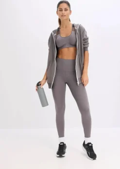 bonprix Bekleidung·Sweat|Bekleidung·Blusen & Tuniken^Thermo Sweatjacke, schnelltrocknend granitgrau