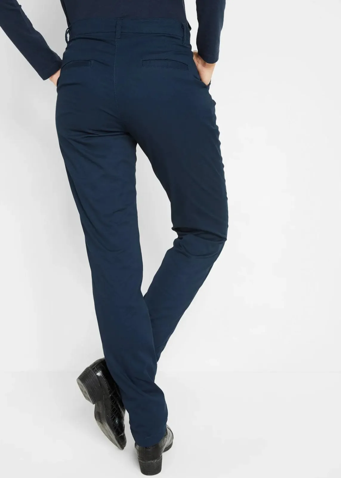 bonprix Hosen|Thermobekleidung^Thermo-Chinohose dunkelblau