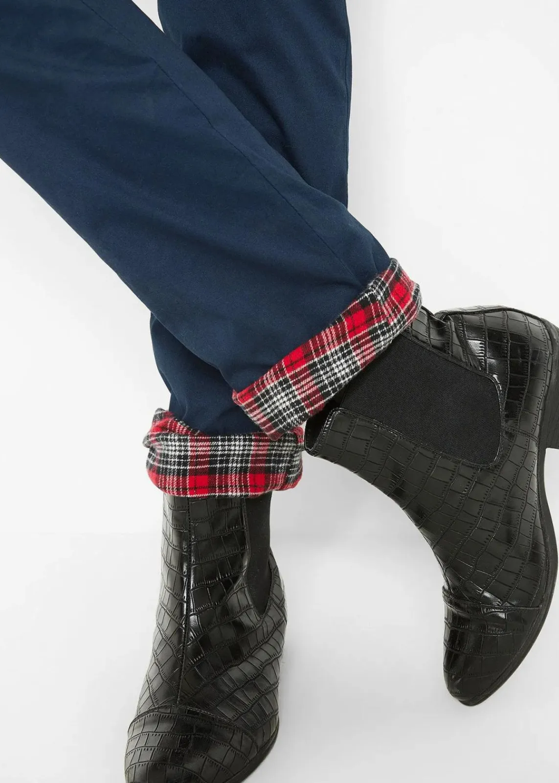 bonprix Hosen|Thermobekleidung^Thermo-Chinohose dunkelblau