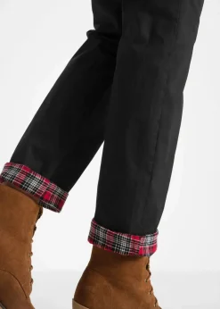 bonprix Bekleidung·Kleider|Thermobekleidung^Thermo-Chinohose schwarz