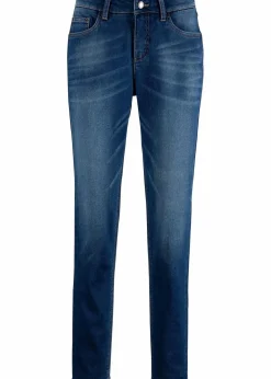 bonprix Bekleidung·Shirts & Tops|Thermobekleidung^Thermojeans mit kuscheliger Innenseite, Boyfriend blau used