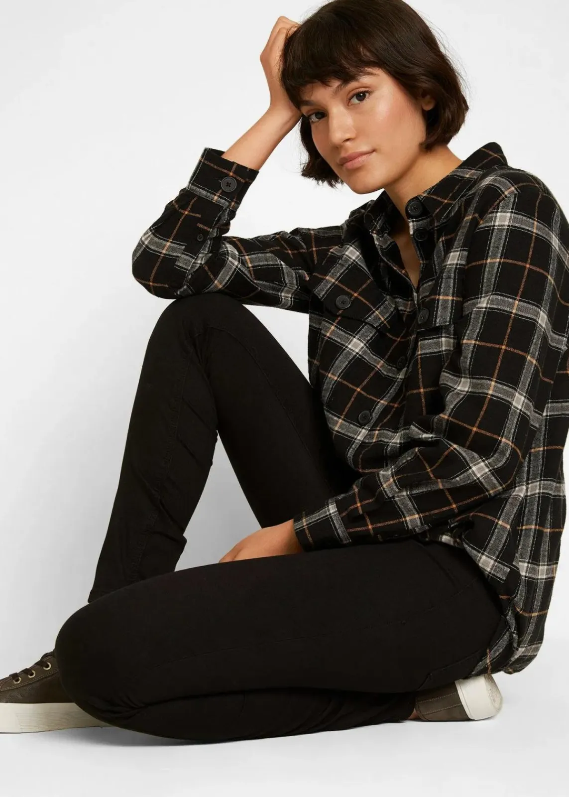 bonprix Jeans|Thermobekleidung^Thermo-Jeggings Mid Waist schwarz