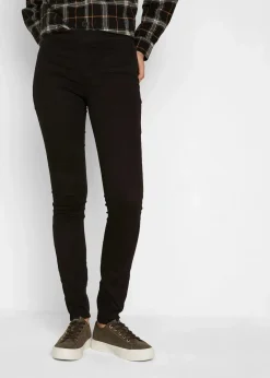 bonprix Bekleidung·Shirts & Tops|Kurzgrößen^Thermo-Jeggings Mid Waist schwarz